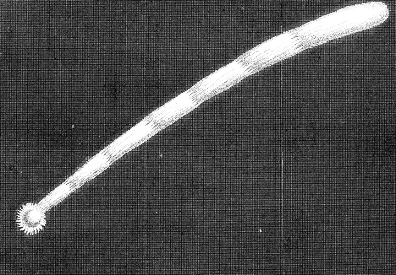 Großer Komet von 1680 Kirch, wie er erschien, als er sich der Sonne näherte von Unbekannt