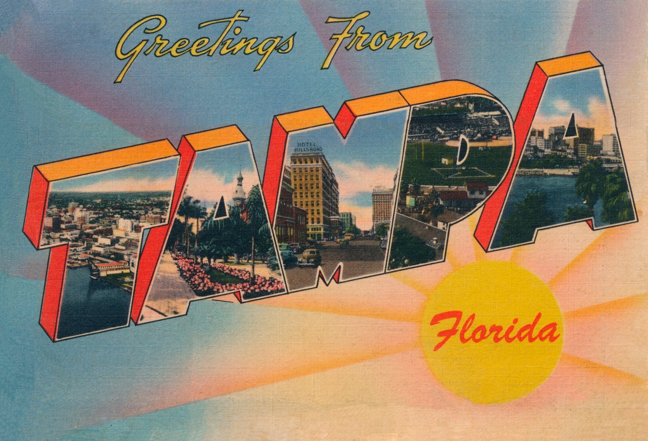 Grüße aus Tampa, Florida, ca. 1940er Jahre von Unbekannt