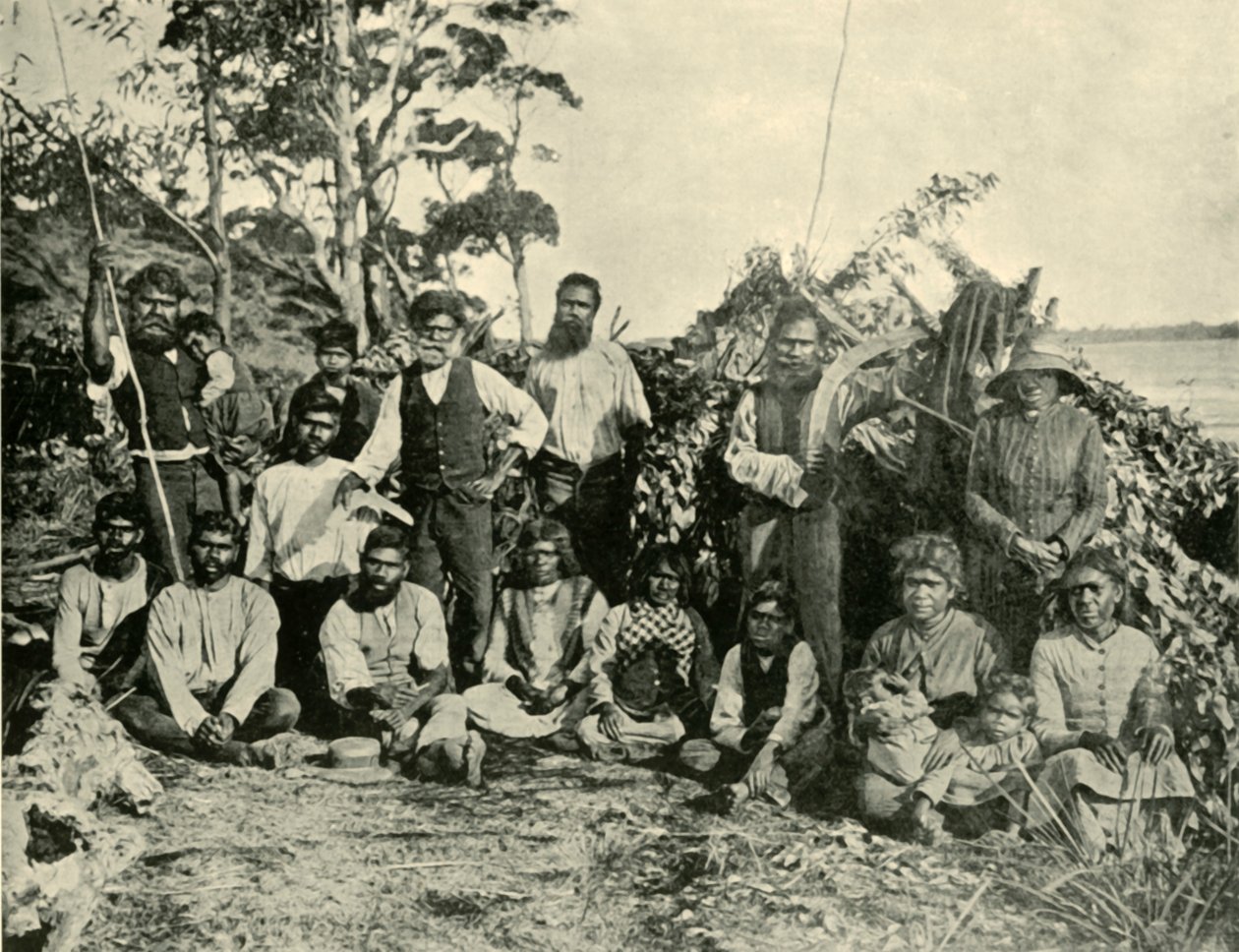 Gruppe von Aborigines, Lake Tyers, Victoria, Australien, 1901 von Unbekannt