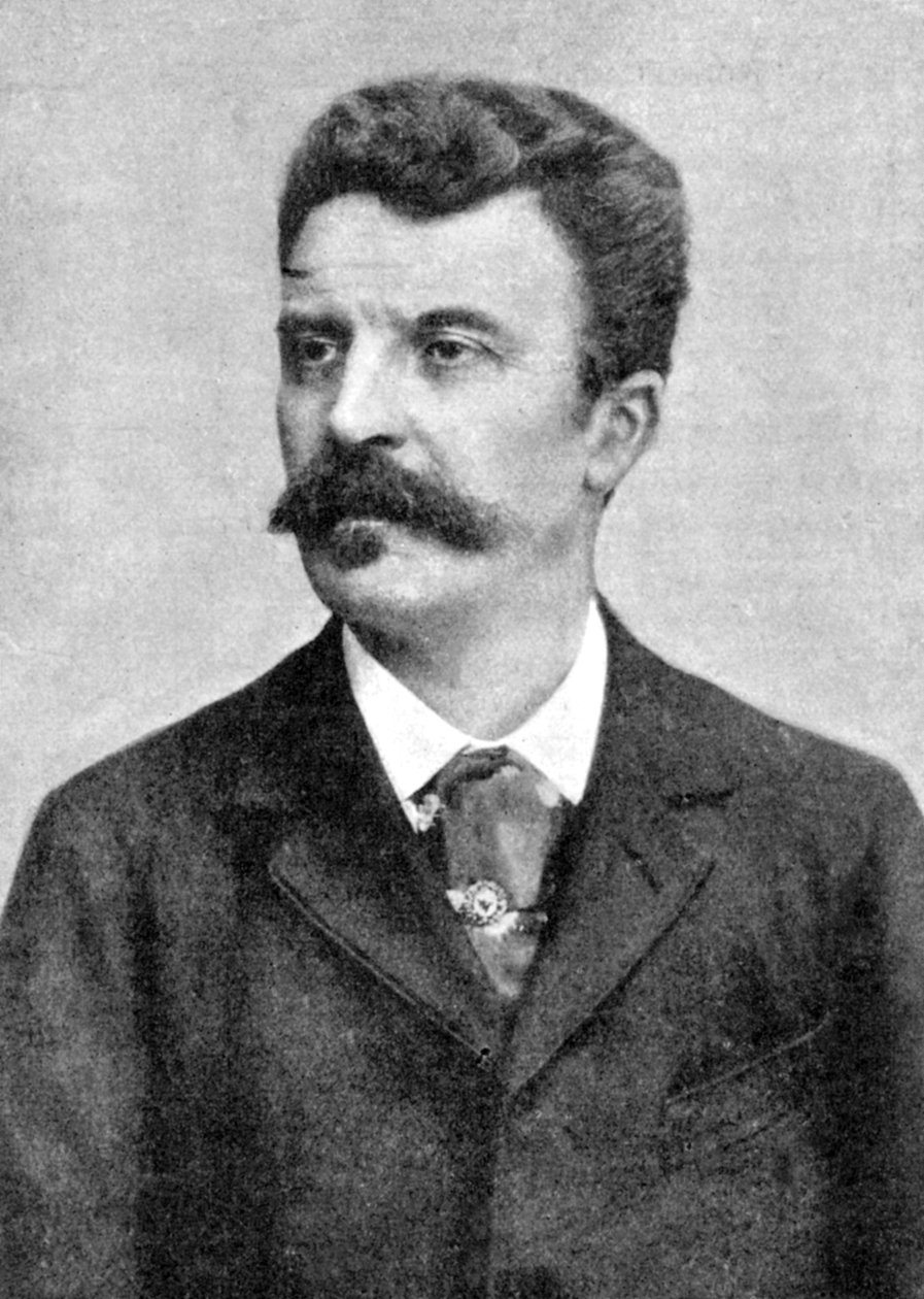 Guy de Maupassant 1850-1893, französischer Schriftsteller, frühes 20. Jahrhundert von Unbekannt