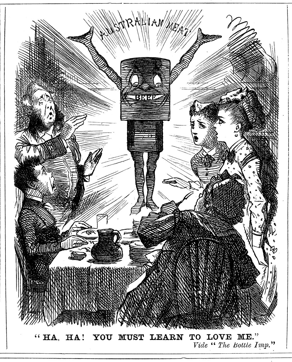 Ha, Ha! Du musst lernen, mich zu lieben, 1873 von Unbekannt