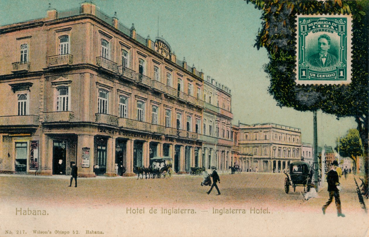 Habana. Hotel de Inglaterra. -Inglaterra Hotel, Kuba, ca. 1910er Jahre von Unbekannt