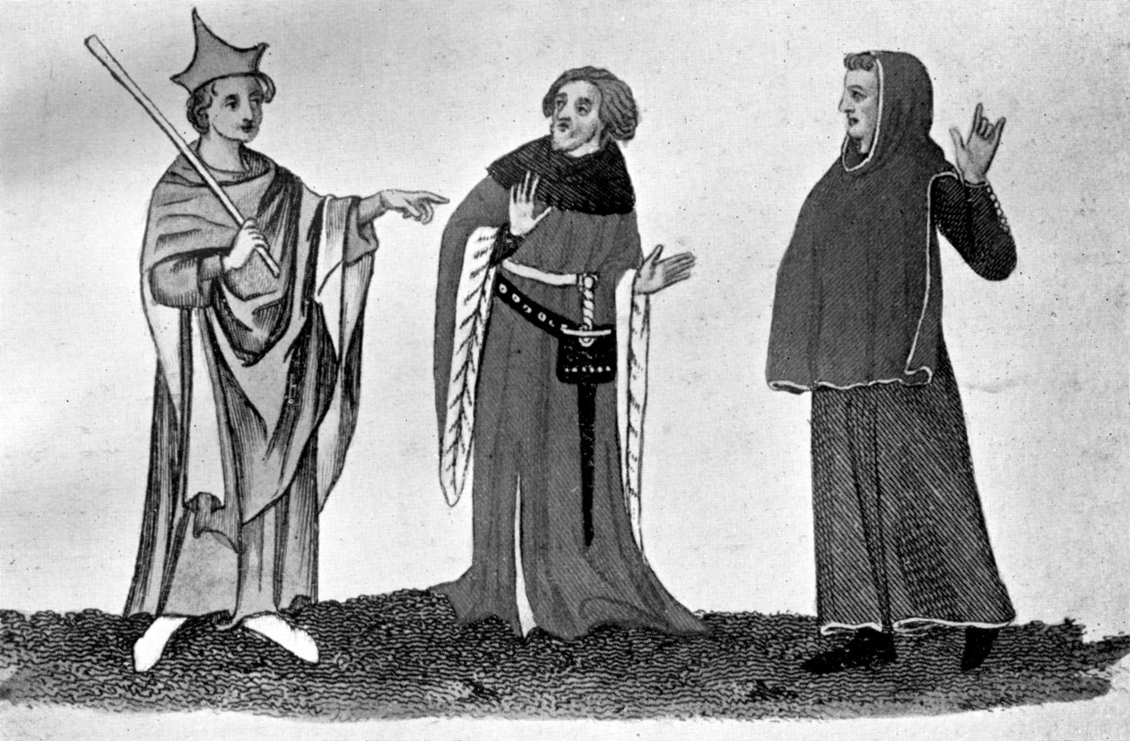 Gewohnheiten der Beamten des Gesetzes, 14.-15. Jahrhundert, 1910 von Unbekannt