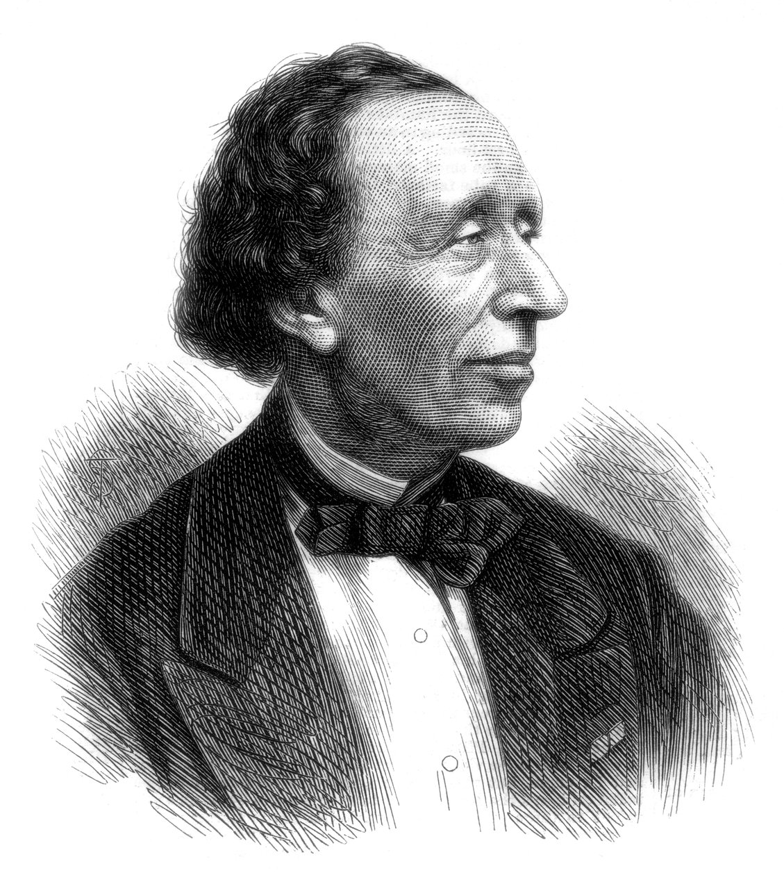 Hans Christian Andersen, dänischer Dichter und Märchenerzähler, 1875 von Unbekannt