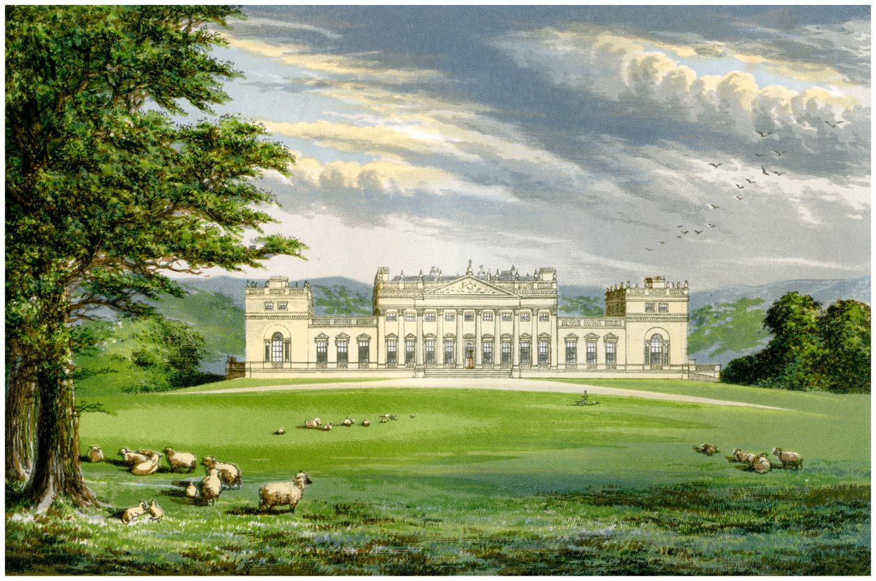 Harewood House, Yorkshire, Heim des Earl of Harewood, ca. 1880 von Unbekannt