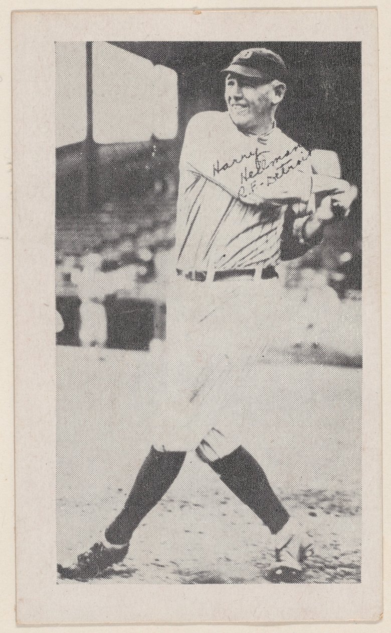 Harry Heilmann, R.F, Detroit, aus Baseball-Streifen-Karten W575-2 von Unbekannt