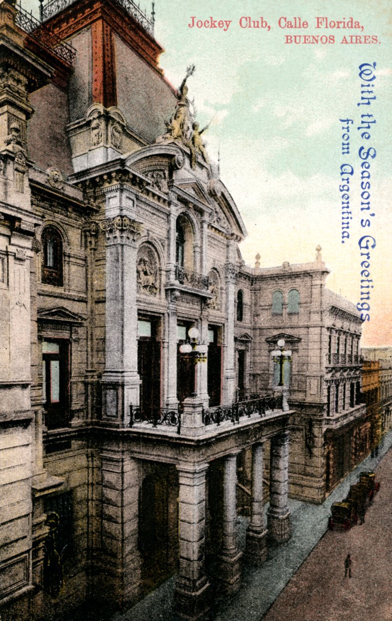 Hauptquartier des Jockey Clubs, Calle Florida, Buenos Aires, Argentinien, frühes 20. Jahrhundert von Unbekannt