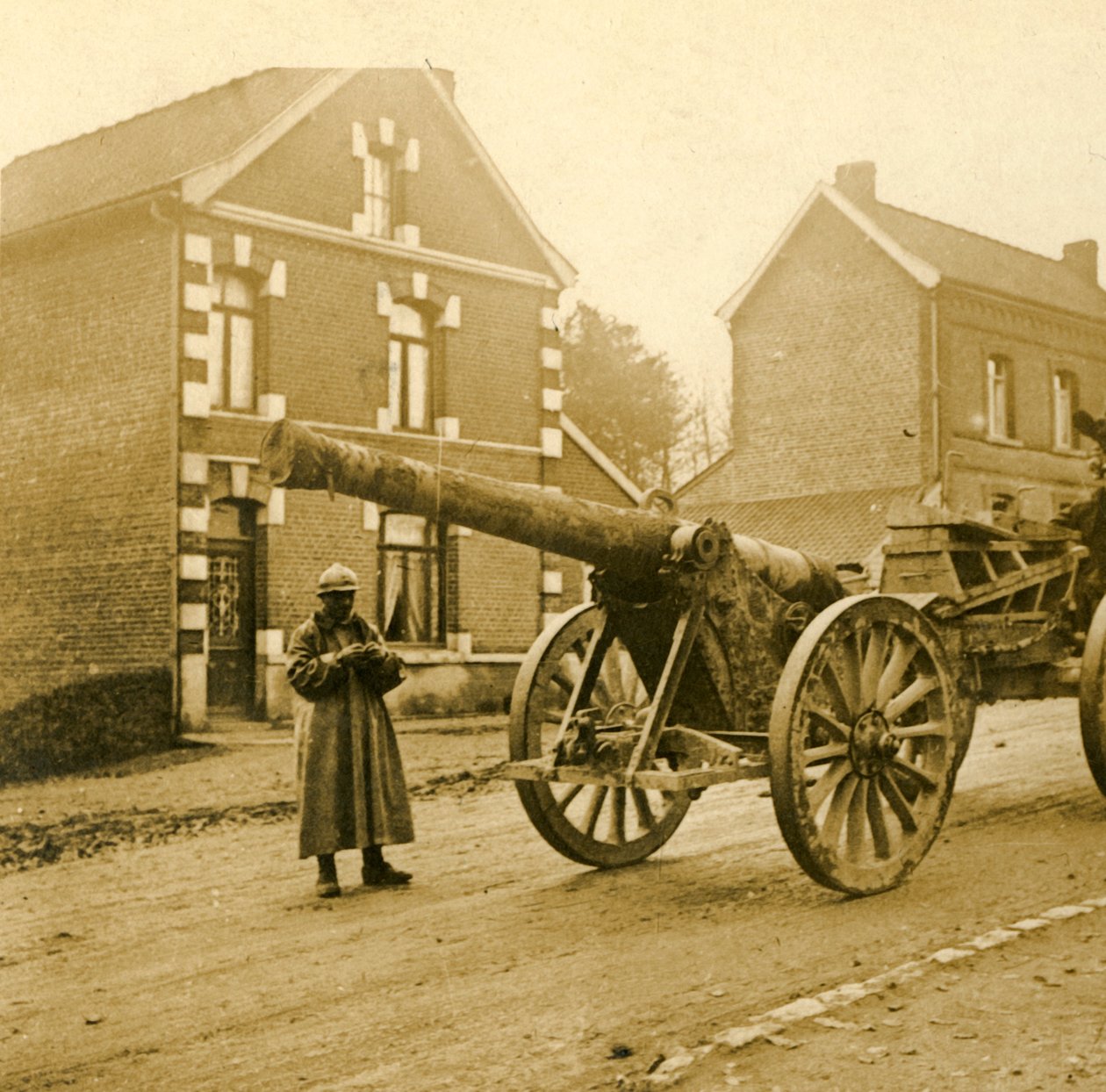 Schwere Artillerie, um 1914-1918 von Unbekannt