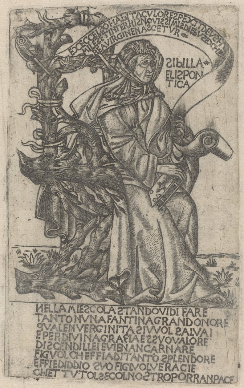 Hellespontinische Sibylle, frühes 15. Jahrhundert von Unbekannt