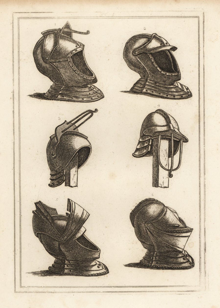 Helme aus dem Tower of London von Unbekannt
