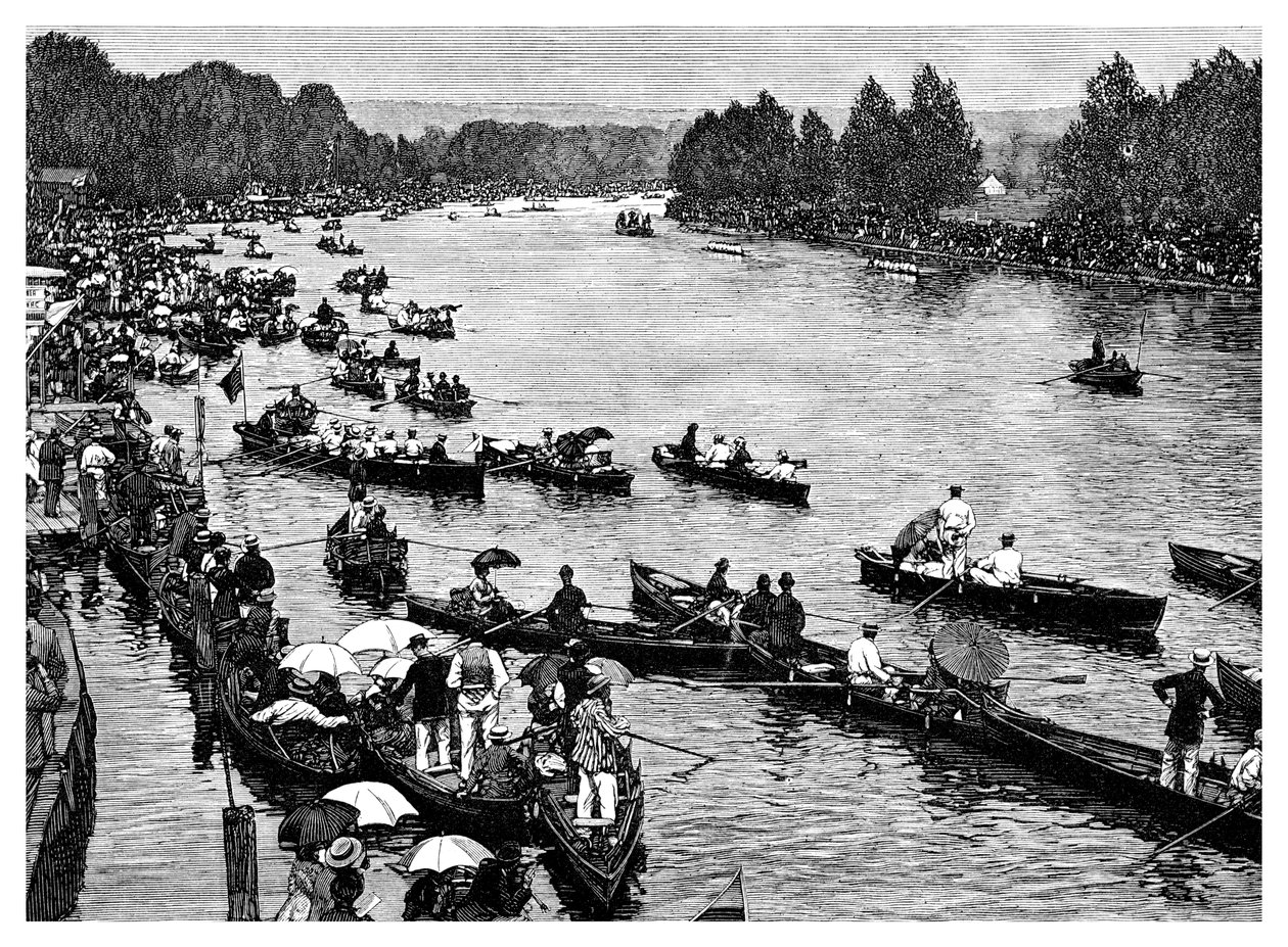 Henley Regatta, Oxfordshire, 1882 von Unbekannt