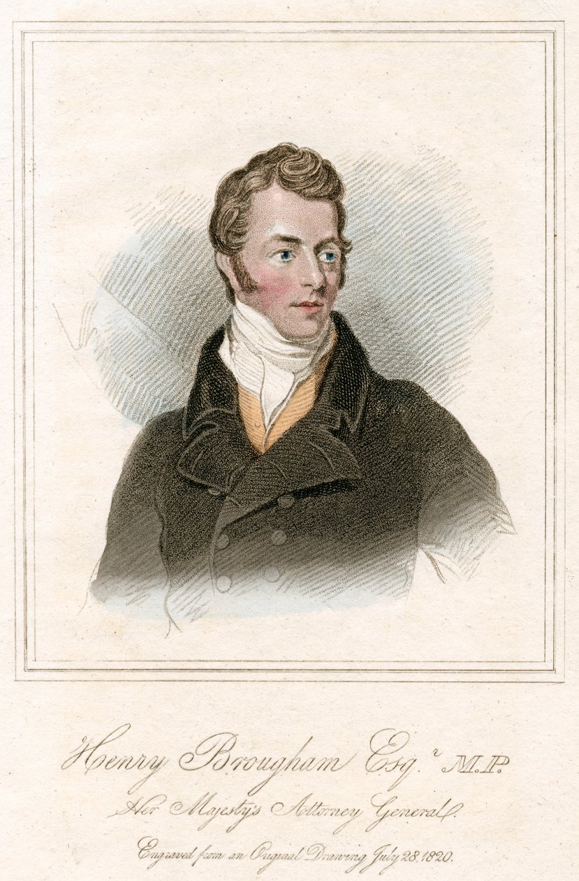 Henry Peter Brougham, 1. Baron Brougham und Vaux, schottischer Anwalt und Politiker, um 1820 von Unbekannt