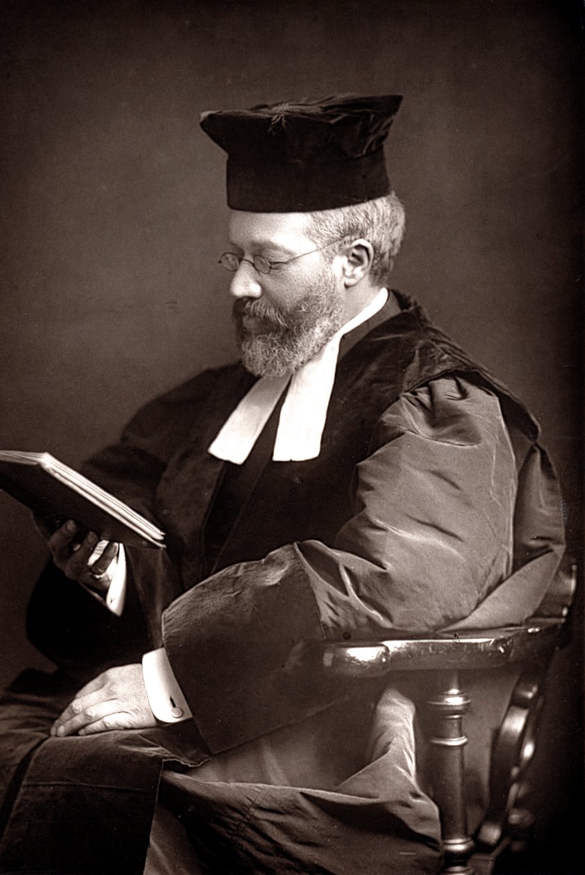 Hermann Adler 1839-1911, in Deutschland geborener Oberrabbiner des Britischen Empire, um 1894 von Unbekannt