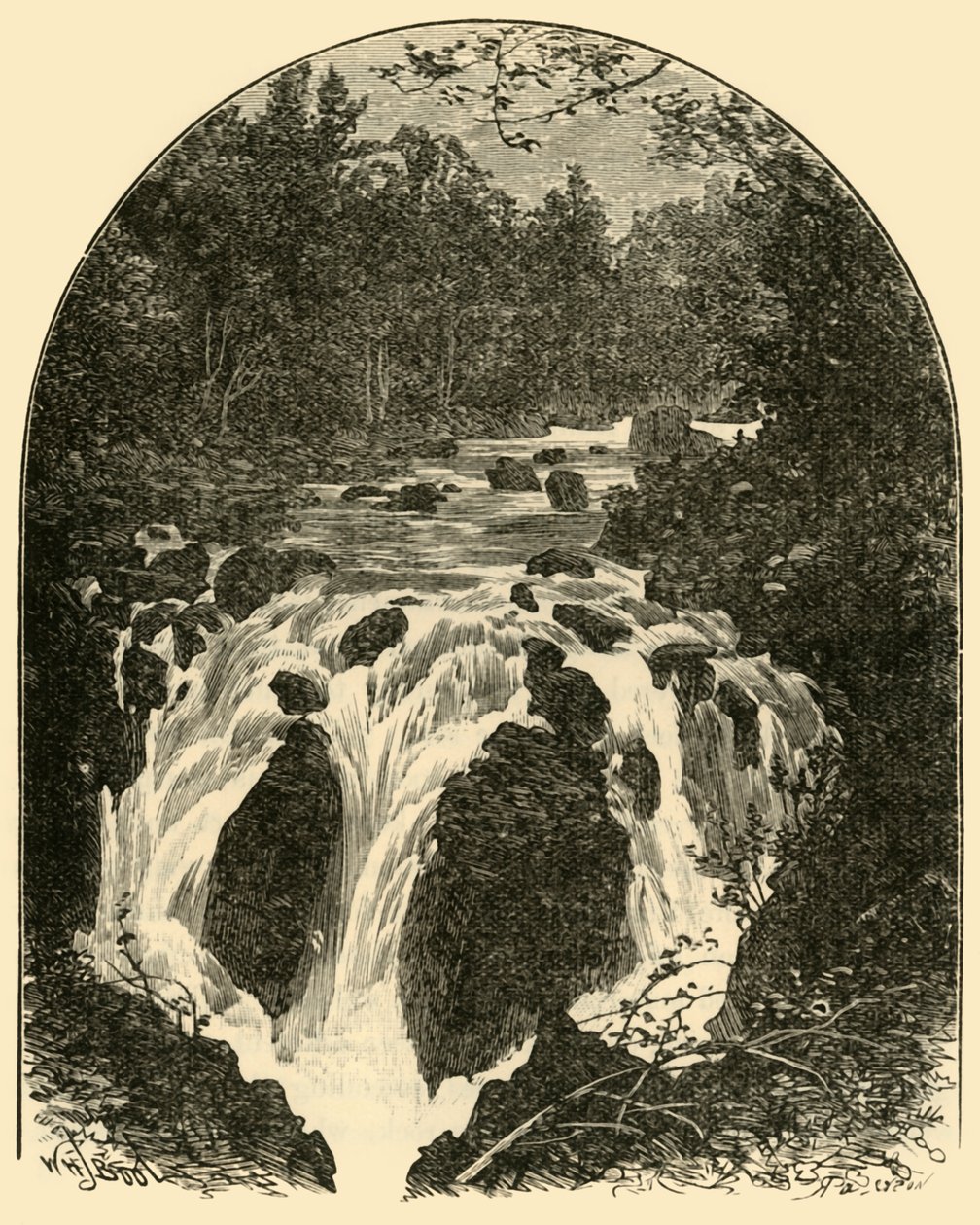 Hermitage Fall, 1898 von Unbekannt