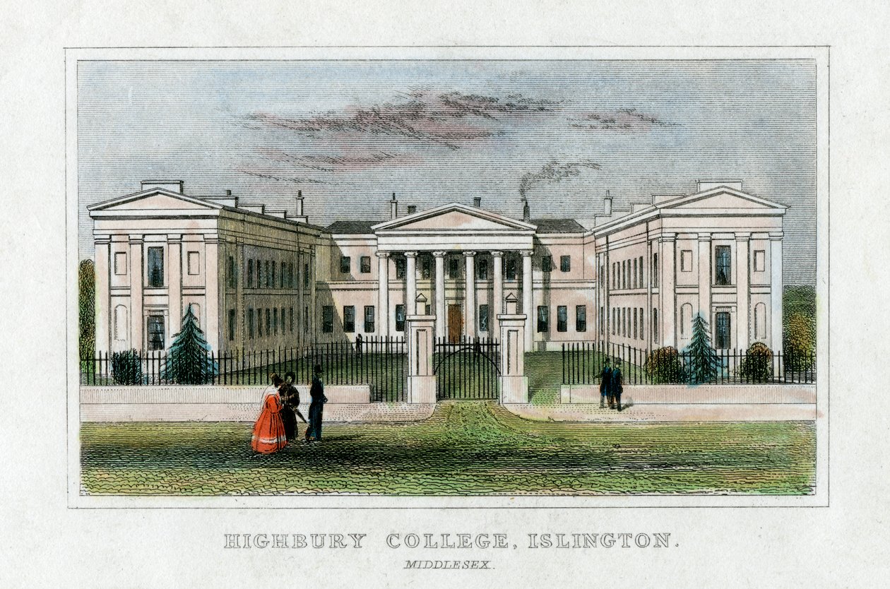 Highbury College, Islington, London, Mitte des 19. Jahrhunderts von Unbekannt