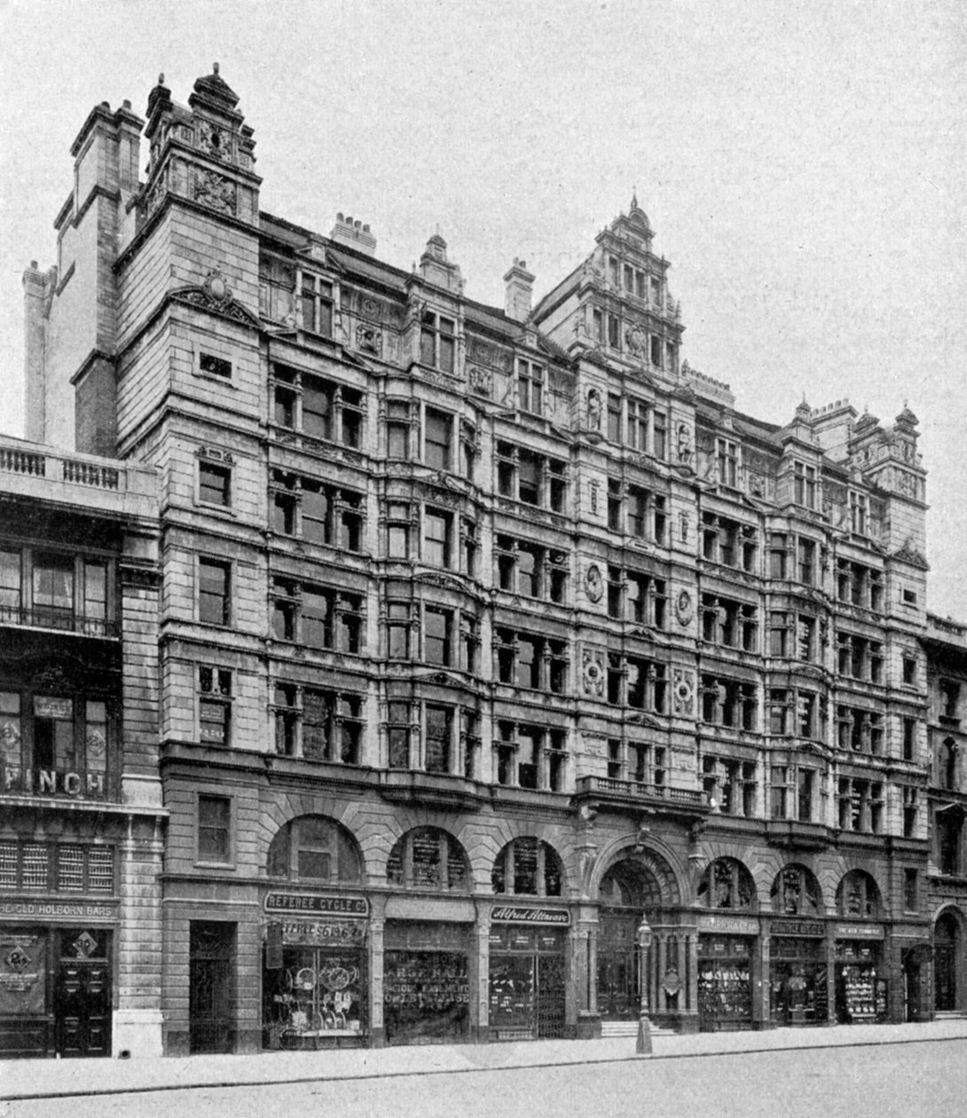 Holborn-Front der Birkbeck Bank, London, 1904 von Unbekannt