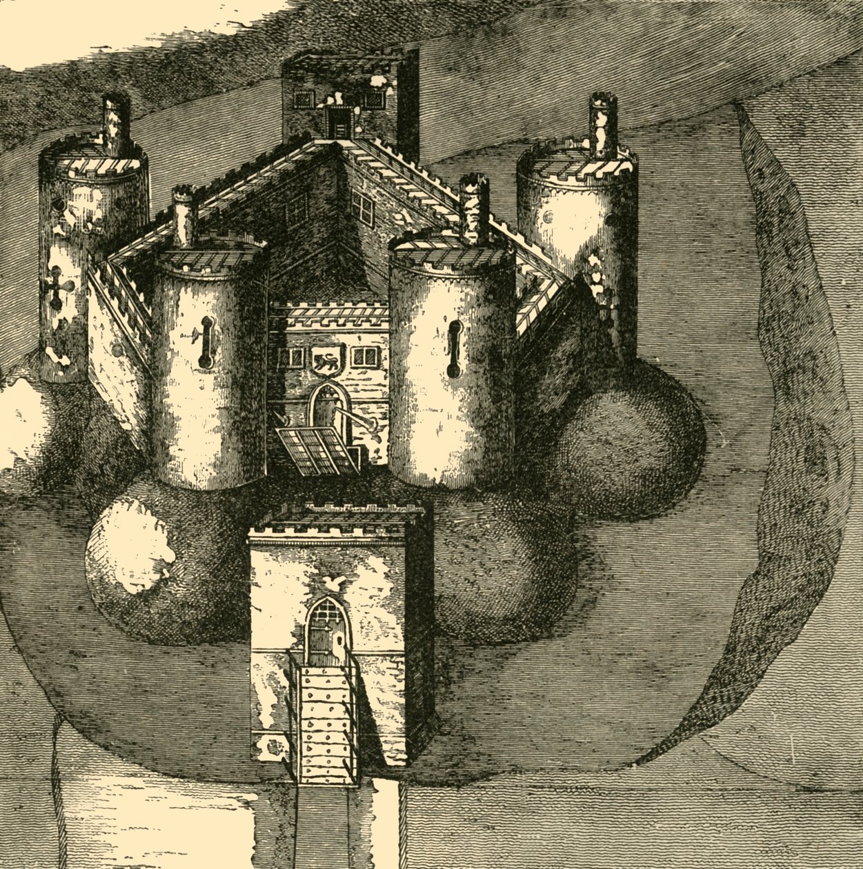 Holt Castle, im Jahr 1610, 1898 von Unbekannt