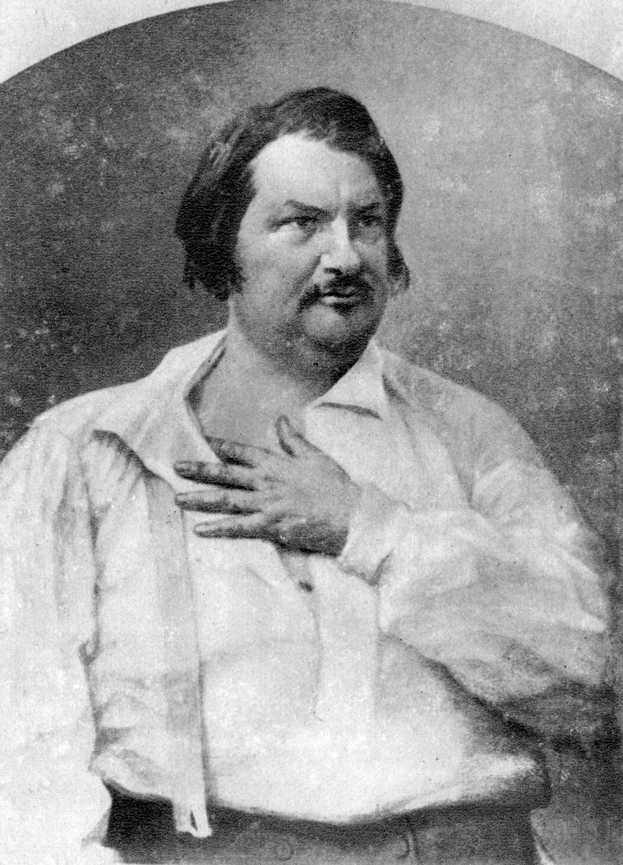 Honoré de Balzac, französischer Romanautor, ca. 1845-1890 von Unbekannt