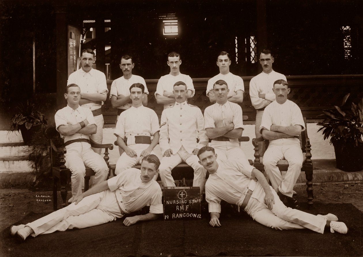 Krankenhausordner des 1. Royal Munster Fusiliers, Rangun, Burma, 1913 von Unbekannt