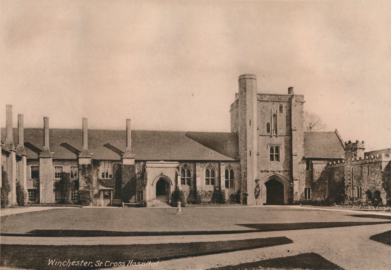Hospital of St Cross, Winchester, Hampshire, frühes 20. Jahrhundert von Unbekannt
