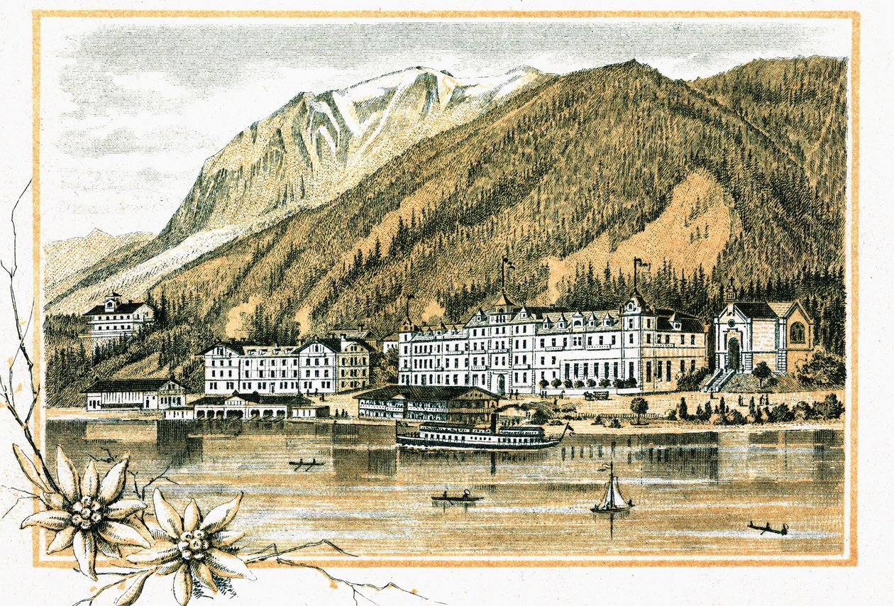 Hotel Scholastika am Achensee, Tirol, Österreich um 1900 von Unbekannt