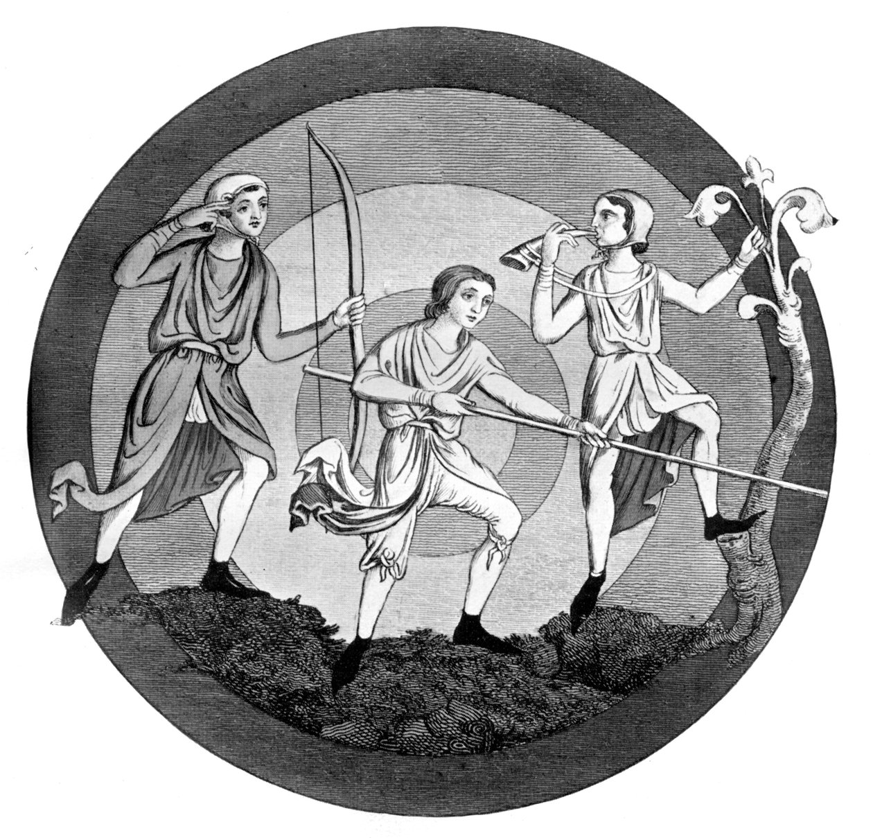 Jagdkostüm, 13. Jahrhundert, 1910 von Unbekannt