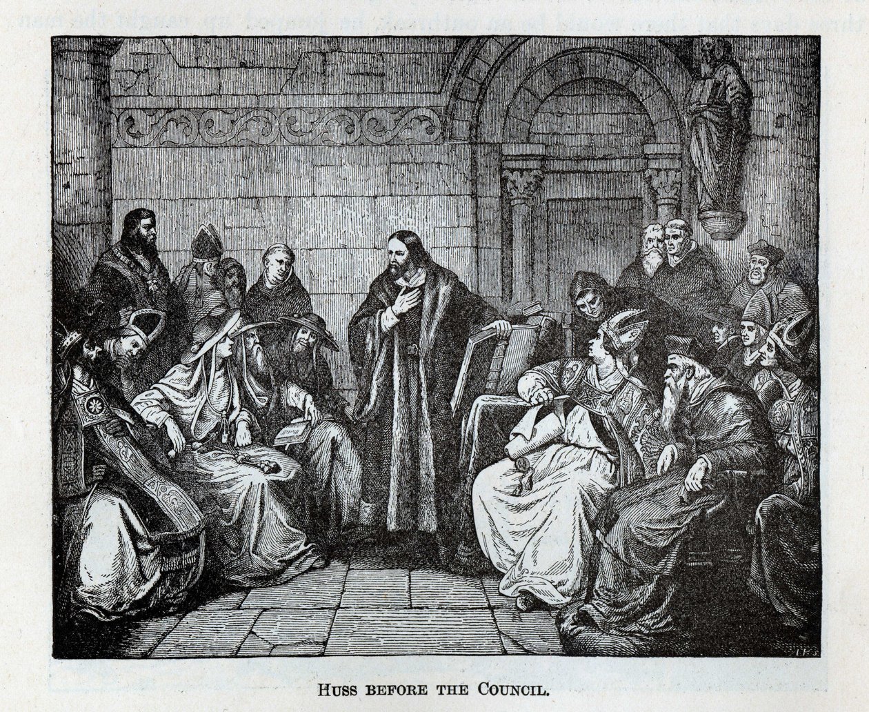 Huss vor dem Rat, 1882 von Unbekannt
