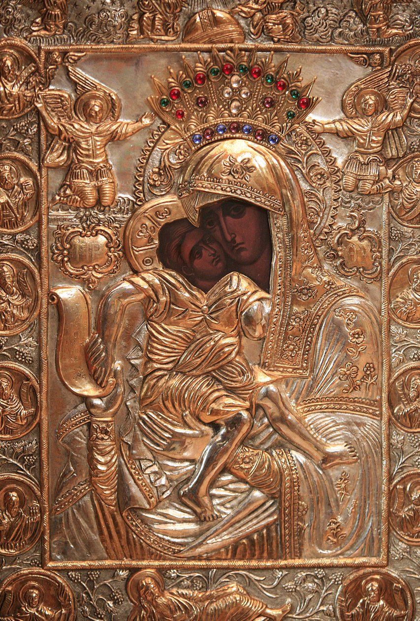 Ikone. Orthodoxe Kirche Saint-Antoine-le-Grand, Saint-Laurent-en-Royans, Frankreich von Unbekannt