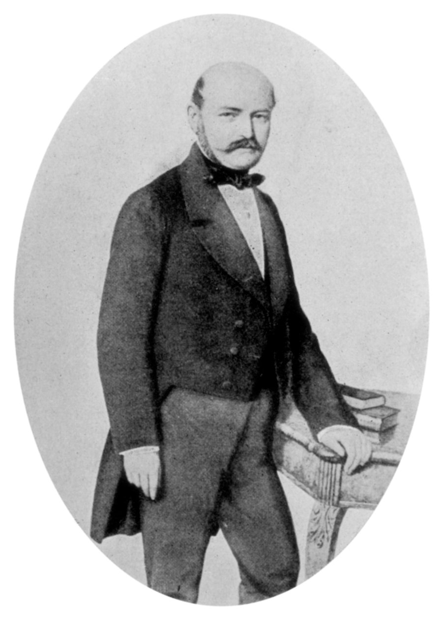 Ignaz Philipp Semmelweis 1818-1865, ungarischer Geburtshelfer, 19. Jahrhundert von Unbekannt