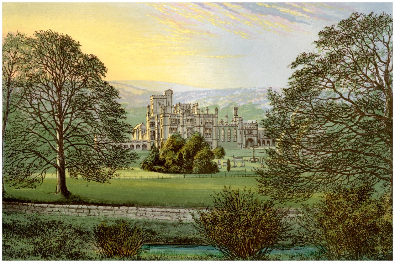 Ilam Hall, Staffordshire, Heim der Familie Hanbury, um 1880 von Unbekannt