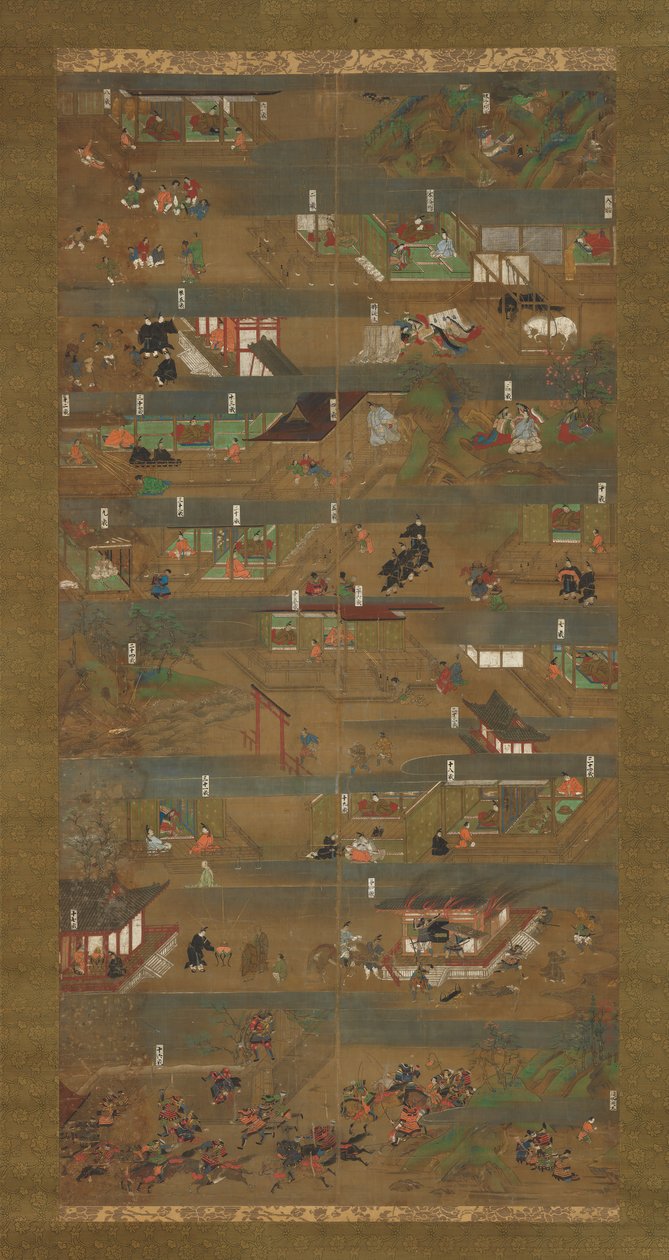 Illustrierte Biografie von Prinz Shotoku Shotoku Taishi e-den, 14. Jahrhundert von Unbekannt