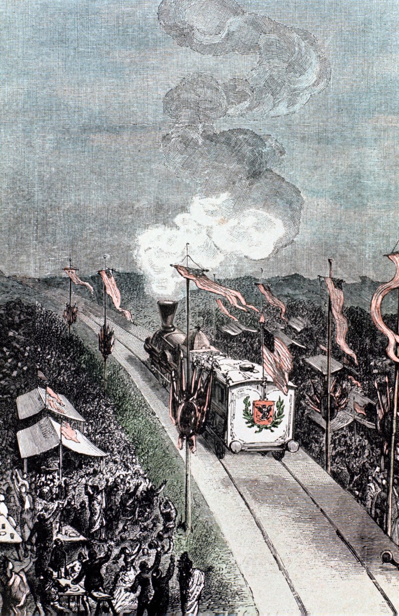 Illustration aus De la Terre à la Lune von Jules Verne, 1865 von Unbekannt