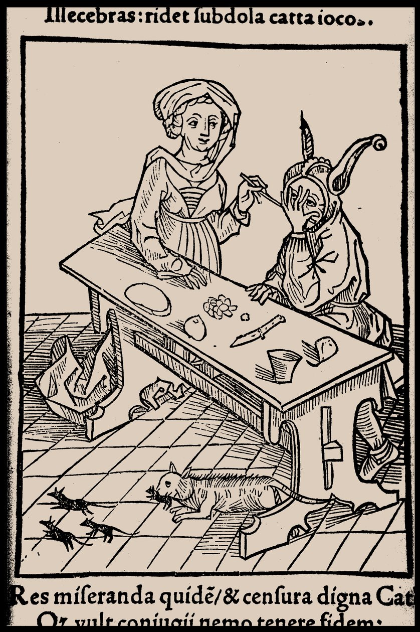 Illustration zum Buch Narrenschiff von Sebastian Brant, 1497 von Unbekannt