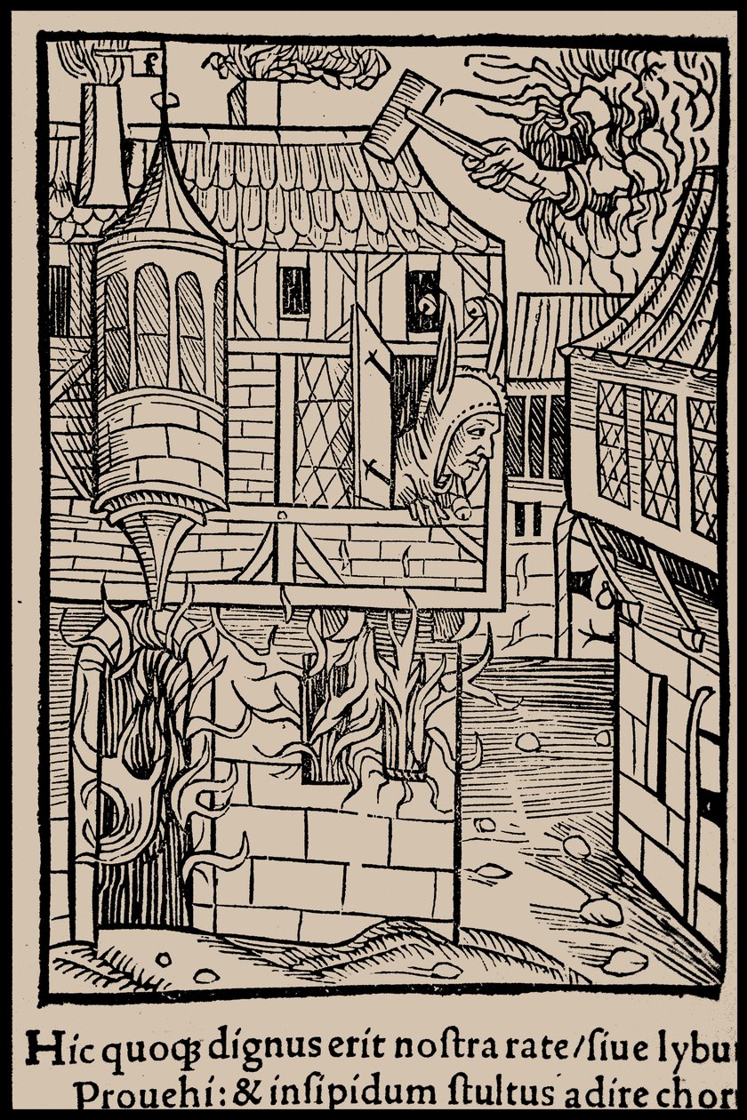 Illustration zum Buch Narrenschiff von Sebastian Brant, 1497 von Unbekannt