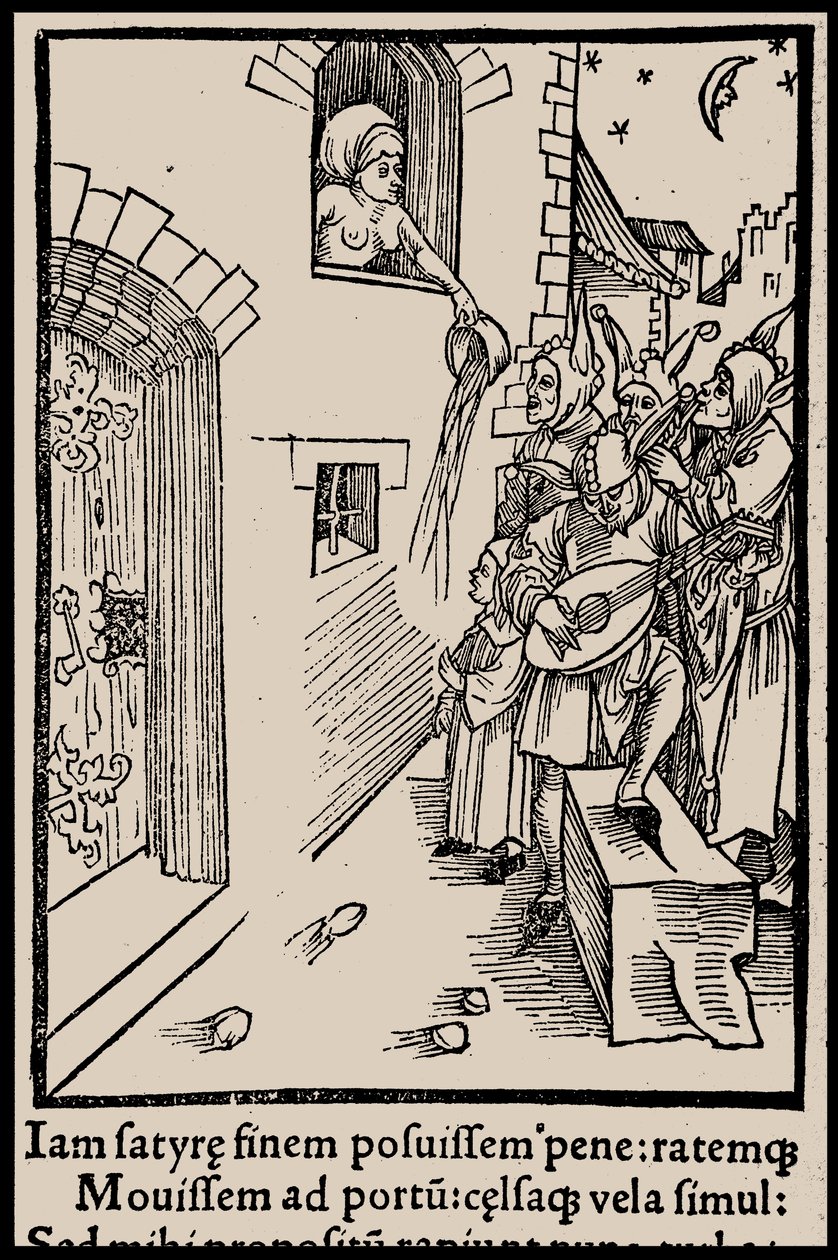Illustration zum Buch Narrenschiff von Sebastian Brant, 1497 von Unbekannt