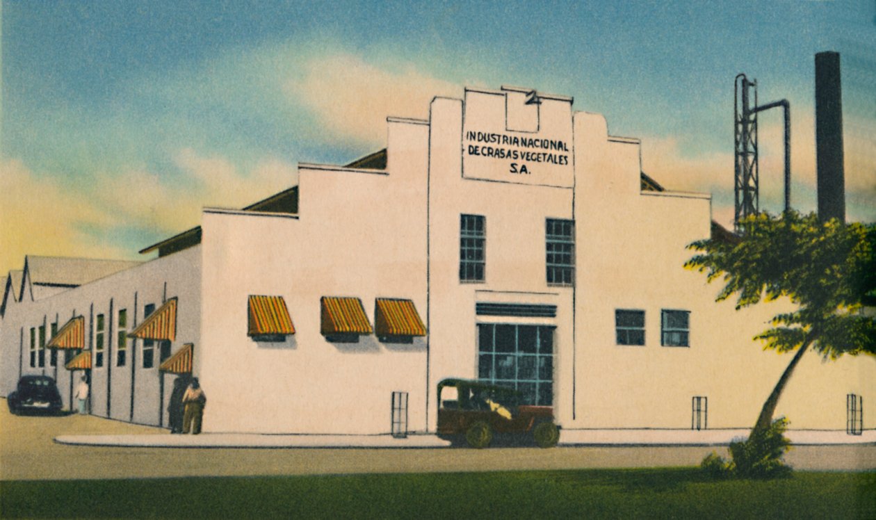Industria Nacional de Grasas Vegetales S. A. Barranquilla, um 1940er Jahre von Unbekannt