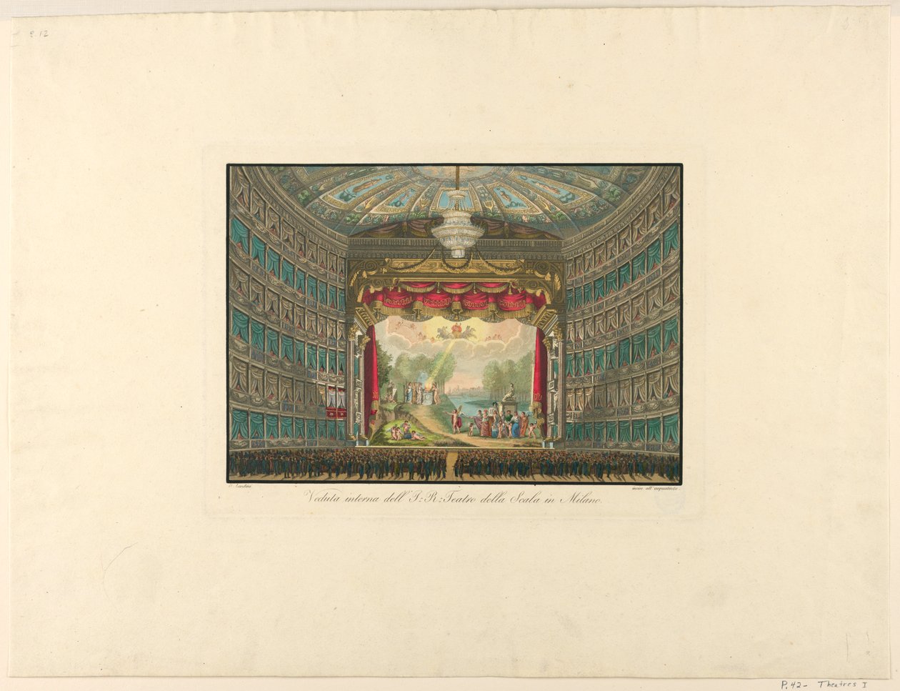 Innenansicht, La Scala Theater, Mailand von Unbekannt