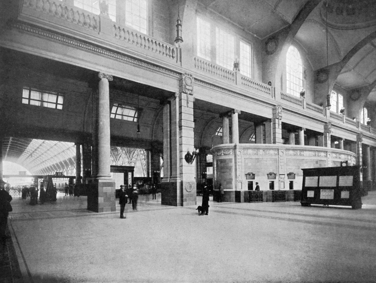 Innenansicht des Retiro-Bahnhofs, Buenos Aires, Argentinien von Unbekannt