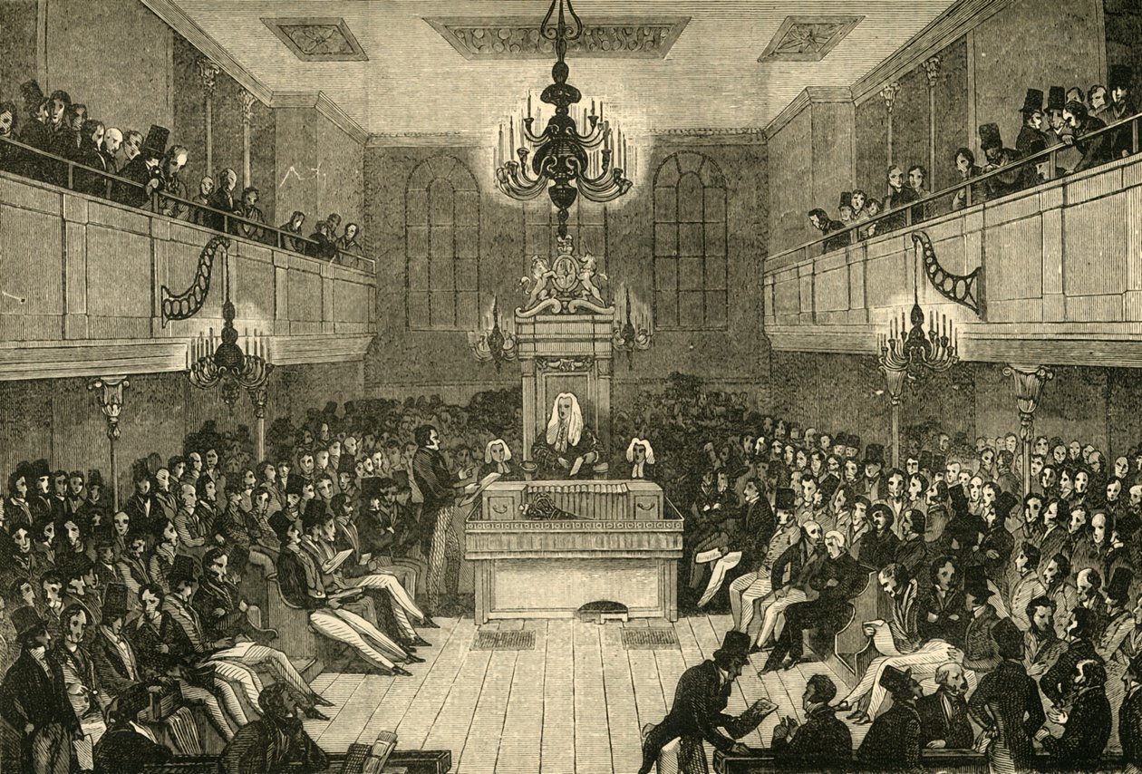 Innenraum des Unterhauses, 1834, 1881 von Unbekannt