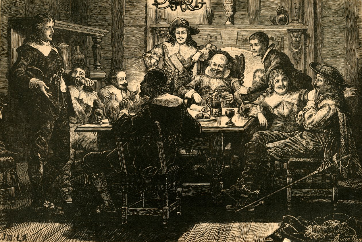 Einführung von Randolph bei Ben Jonson in der Devil Tavern, 1897 von Unbekannt