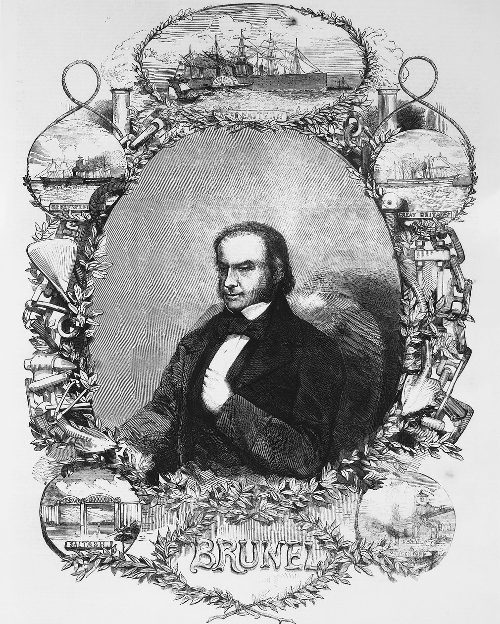 Isambard Kingdom Brunel, Bauingenieur, um 1850er Jahre von Unbekannt