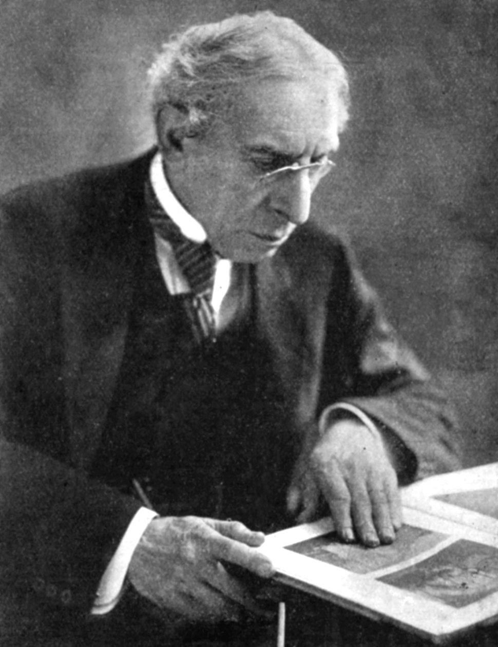 Israel Zangwill 1864-1926, in England geborener Zionist und Schriftsteller, frühes 20. Jahrhundert von Unbekannt
