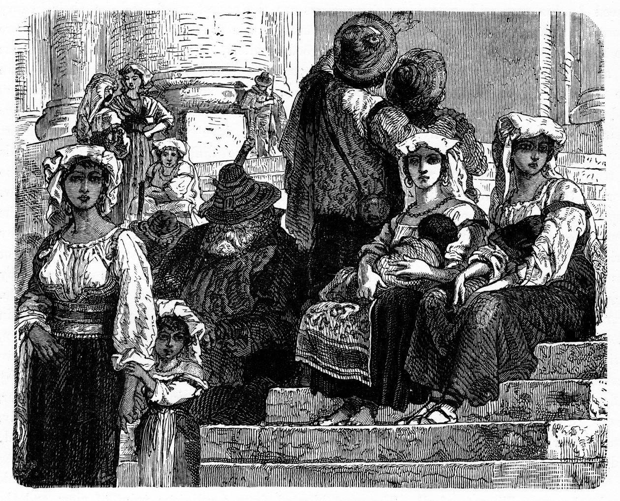 Italienische Bauern, um 1890 von Unbekannt