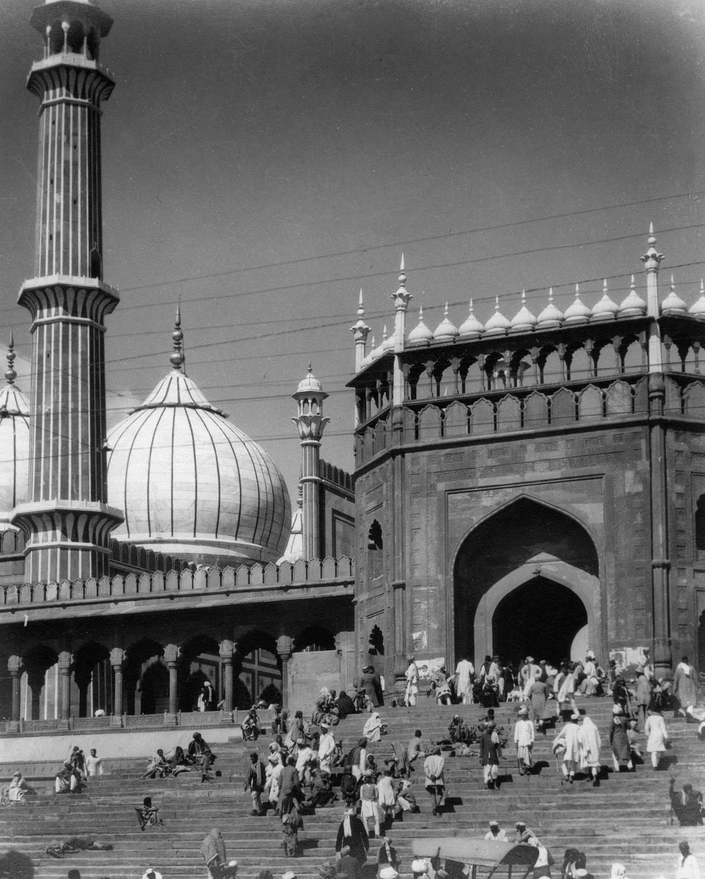Jama Masjid, Delhi, Indien, spätes 19. oder frühes 20. Jahrhundert von Unbekannt