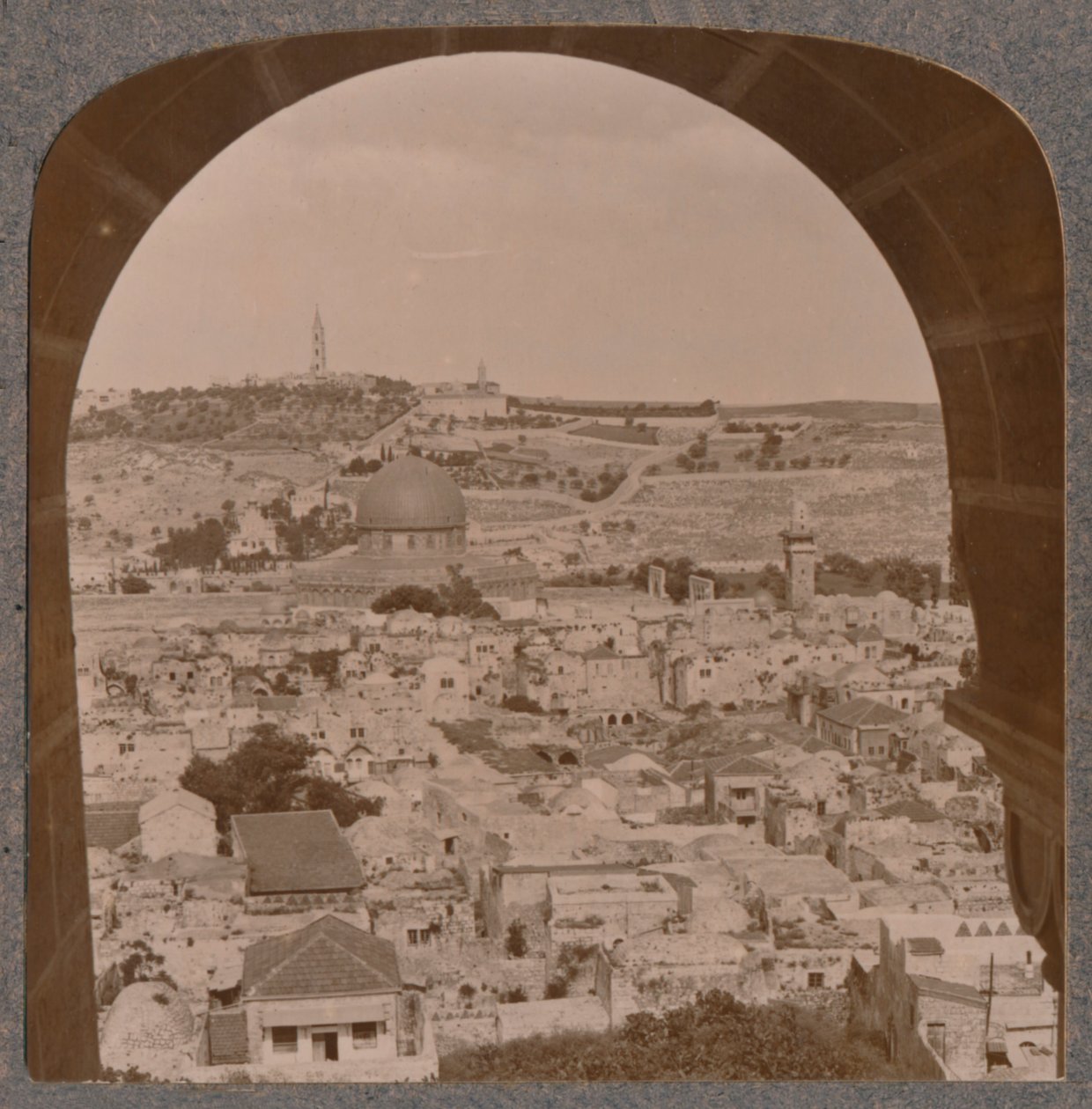 Jerusalem vom Glockenturm der protestantischen Kirche, um 1900 von Unbekannt
