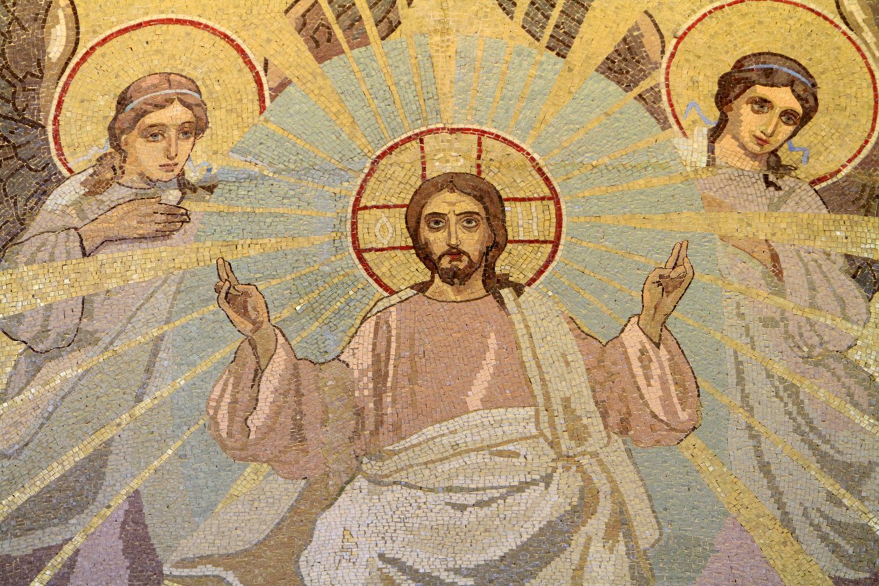 Jesus Christus. Erlöserkirche auf dem Blut, Sankt Petersburg, Russland von Unbekannt