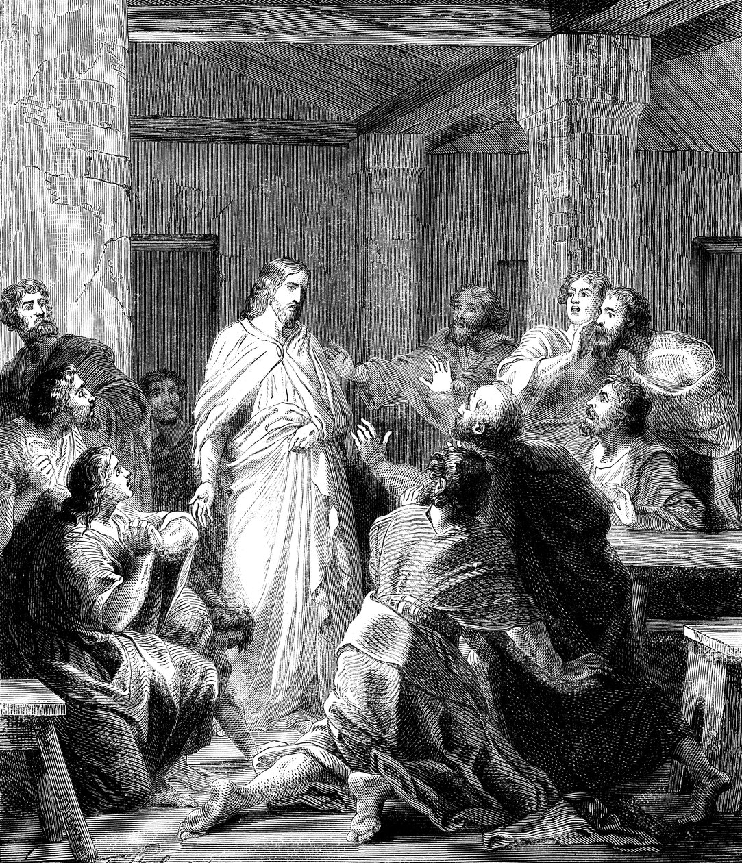 Jesus Christus erscheint seinen Jüngern nach seiner Auferstehung von Unbekannt