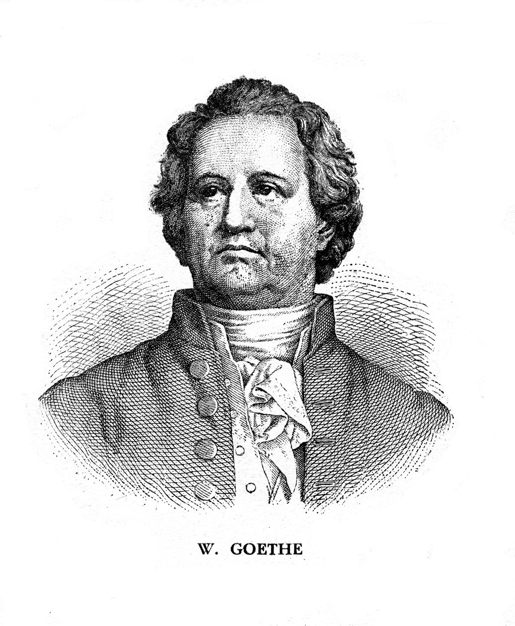 Johann Wolfgang von Goethe, deutscher Dichter, Dramatiker und Wissenschaftler, 19. Jahrhundert von Unbekannt