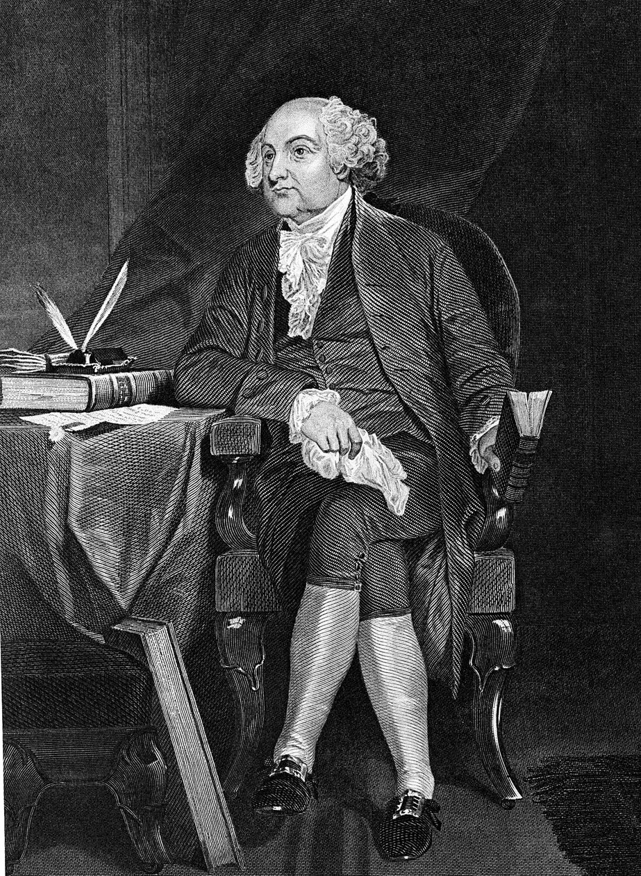 John Adams 1735-1826, zweiter Präsident der USA 1797-1801 von Unbekannt
