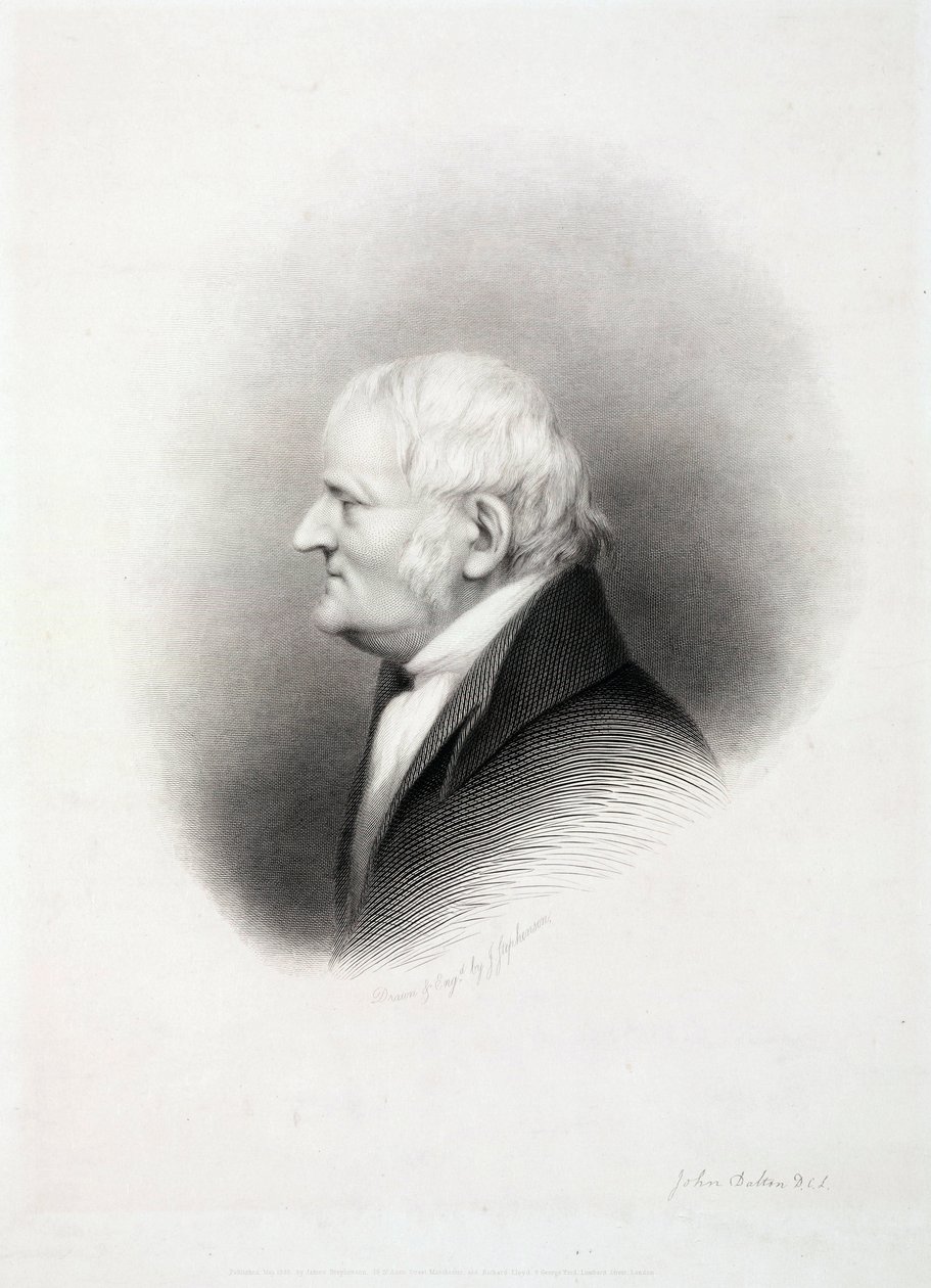 John Dalton, englischer Chemiker, frühes 19. Jahrhundert von Unbekannt